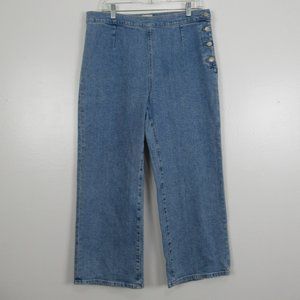 J. Crew Slim Wide Leg Sailor High Rise Jeans Size 31